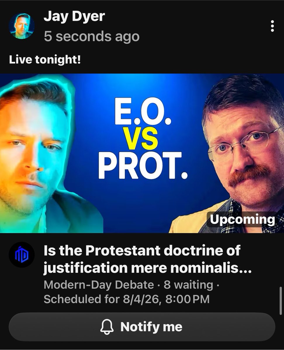 JayDyer's tweet photo. Protestant debate tonight! https://t.co/8uUgVYTVMW