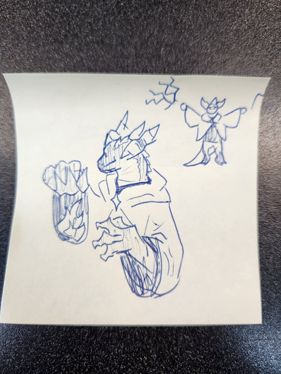 Reneration_'s tweet photo. Whats this? A Ren art post? In the big 2026? Yuh
Thought itd be fun to post my little sticky note doodles from work, maybe make a little series or something.
Day #1 my little dragonborn DND character
#dndart #doodle #artㅤㅤㅤㅤ #howdoItagstuffhelp https://t.co/hZkqV3pNZl
