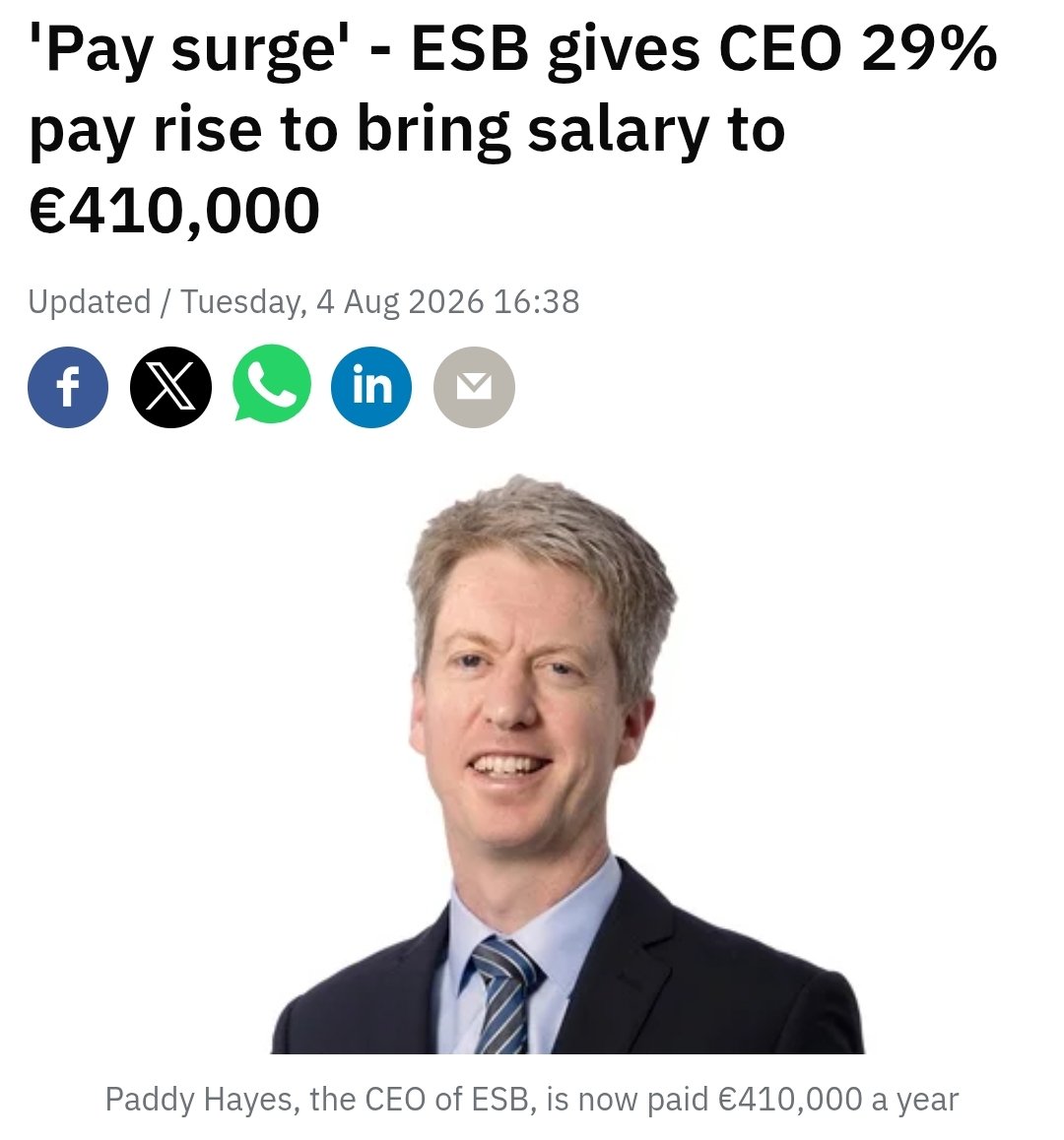 paulmurphy_TD's tweet photo. Two stories, same day.

This is what you get by running a state owned electricity company on a commercial basis.

We need to renationalise the energy sector and run ESB on a not for profit basis prioritising access to electricity for everybody and rapid transition to renewables. https://t.co/3leMpXvOrc