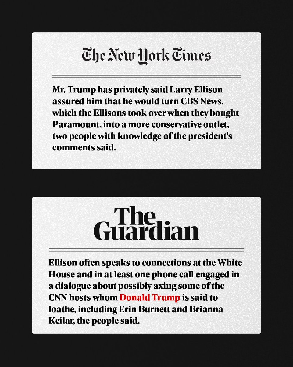 SenSchumer's tweet photo. If only there were extensive reporting contradicting David Ellison’s op-ed.

Oh wait… https://t.co/X8919x7y6E
