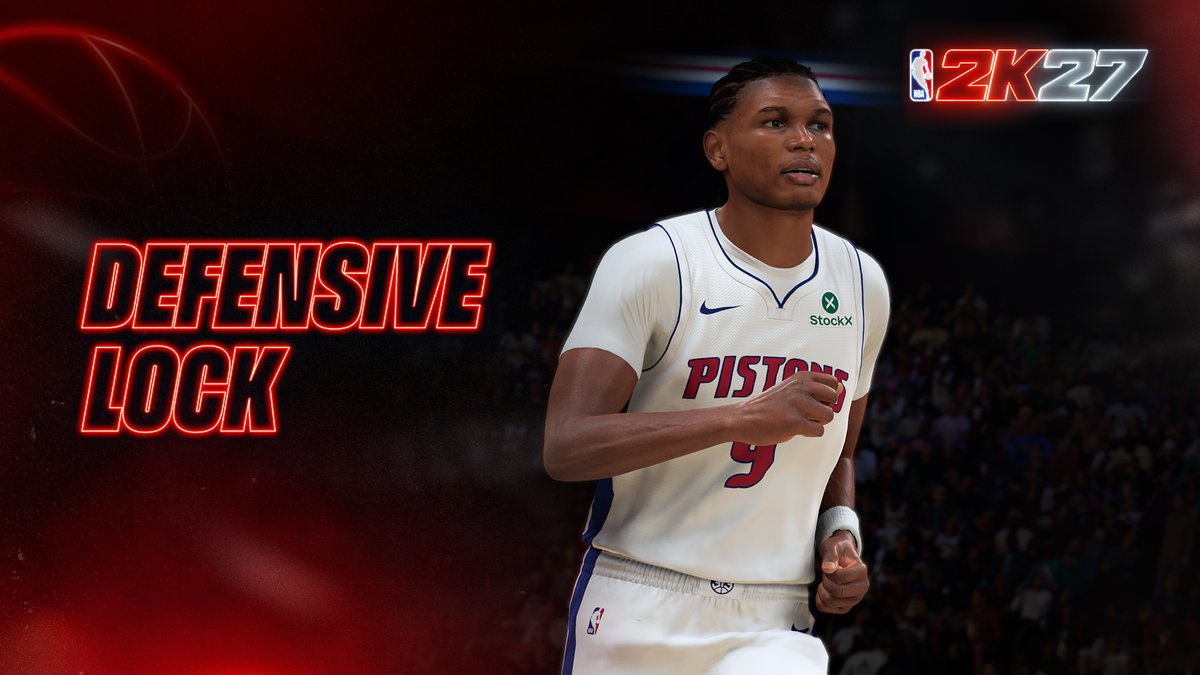 NBA2K's tweet photo. @Jones46407S You’re a Defensive Lock! 

You’re proud to take the toughest defensive assignment, locking down the opposing team’s best player and being a pest both on and off the ball.

Reply #Timeout to opt out. https://t.co/Jx8Bx92GVX