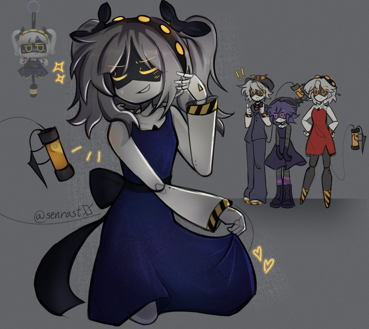 senrast's tweet photo. wdym this took 4h?? ✨#murderdrones https://t.co/BSNoswM4SA