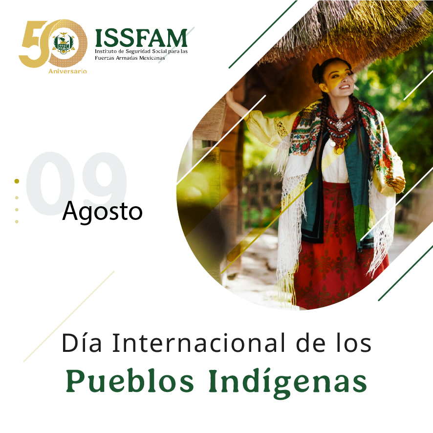 ISSFAM_mx's tweet photo. 🌎 En el Día Internacional de los Pueblos Indígenas reconocemos la riqueza cultural, las lenguas, los saberes y las aportaciones de los pueblos originarios.

👉 Sumemos respeto, inclusión y valoración de la diversidad de México.

#PueblosIndígenas #DiversidadCultural #ISSFAM https://t.co/1VSSQdLsCg