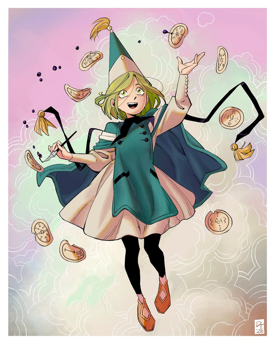 AniWitchHat's tweet photo. New Illustration for 'Witch Hat Atelier' by Dana Terrace commissioned by Crunchyroll. https://t.co/jXfr4odqfo