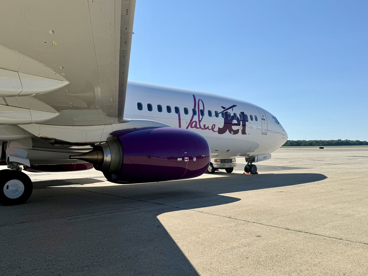 SteveNomadic's tweet photo. Behold! The first @flyvaluejet B-737 is heading to Lagos! 
The Nigerian airline is in GROW mode, expanding the fleet, the network, and advancing Nigerian commercial air travel! @Nomadic_OMD is proud to be a small part of it 💪🛫 https://t.co/w027tjxSrq