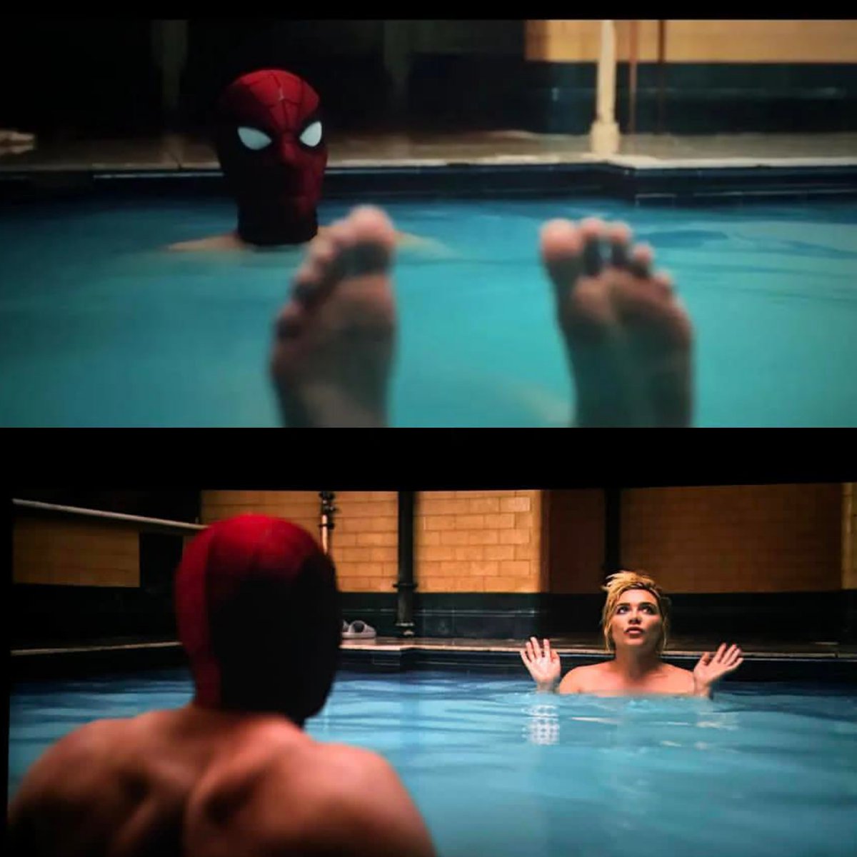 emeyorX's tweet photo. Why didn't Peter take off his mask in front of Yelena? 

#SpiderManBrandNewDay https://t.co/XvEG5VJalI