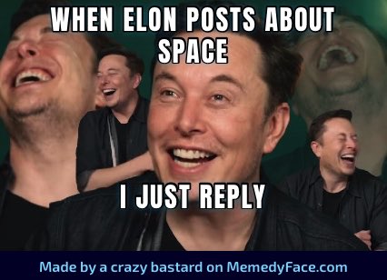 MemedyFace's tweet photo. @elonmusk Damn! Can’t wait to deploy this for https://t.co/fOXK5wBMDL https://t.co/bcxQEuxueq