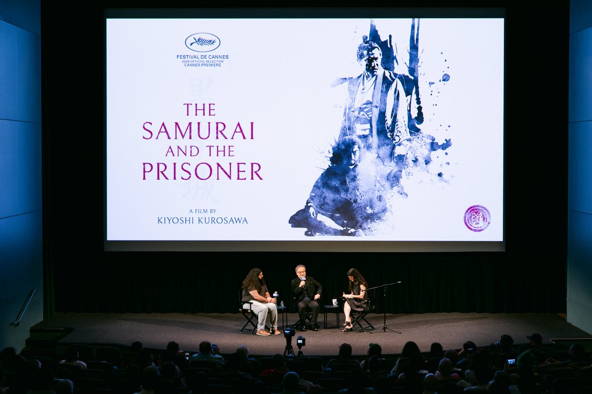 FilmLinc's tweet photo. Now on the FLC YouTube channel, watch our Q&amp;A with THE SAMURAI AND THE PRISONER director Kiyoshi Kurosawa, moderated by film critic @SiddhantAdlakha.

Watch here: https://t.co/IYYAEBexyI

THE SAMURAI AND THE PRISONER is currently playing daily at FLC! 🎟️: https://t.co/H3R3ot0aoS https://t.co/TRaIorUbsW