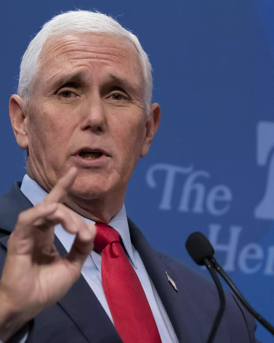 RpsAgainstTrump's tweet photo. Mike Pence on Fox News calls on Trump to “finish the job” in Iran:

“The time has come for the president of the United States to unleash the armed forces of the United States, strike the remaining nuclear facilities in Iran, take down and degrade their ability to projec force…”

“I have every confidence that there will come a moment where my old running mate has had enough…we’ve got to let our armed forces and our ally, Israel, finish the job, and I believe we can.”