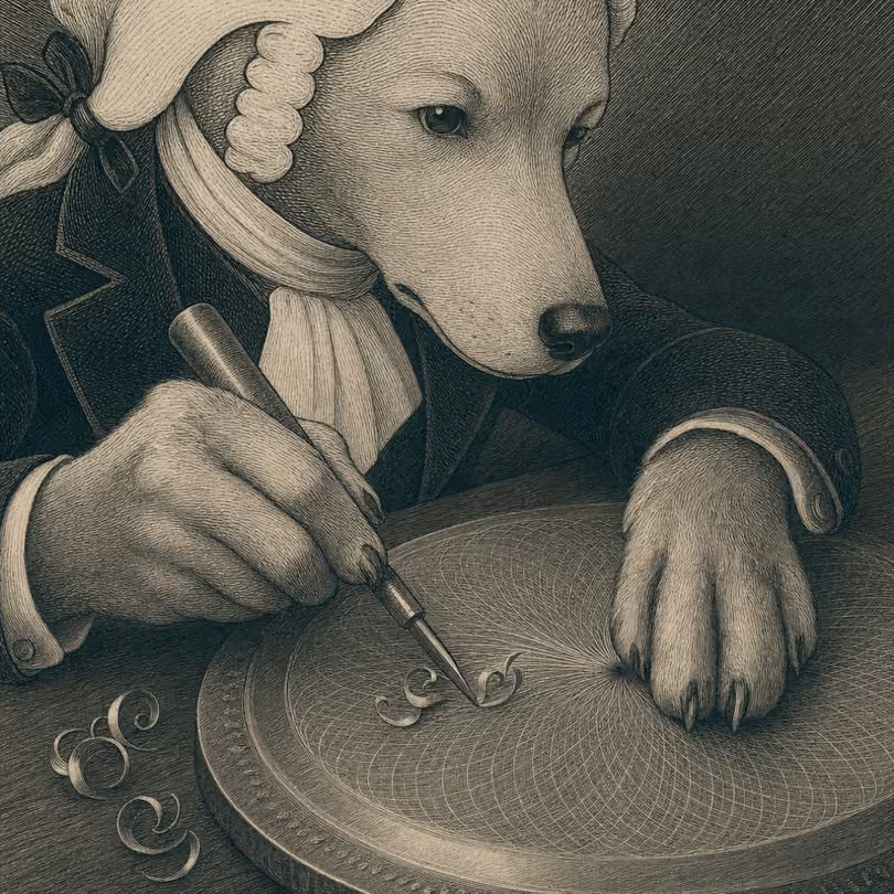 JohnDog_RH's tweet photo. Hidden in the fine print since 2020. Still cutting every line by hand.

Some things you don't rush. You engrave them.

📜🐾 https://t.co/EUZ0DIxkI0