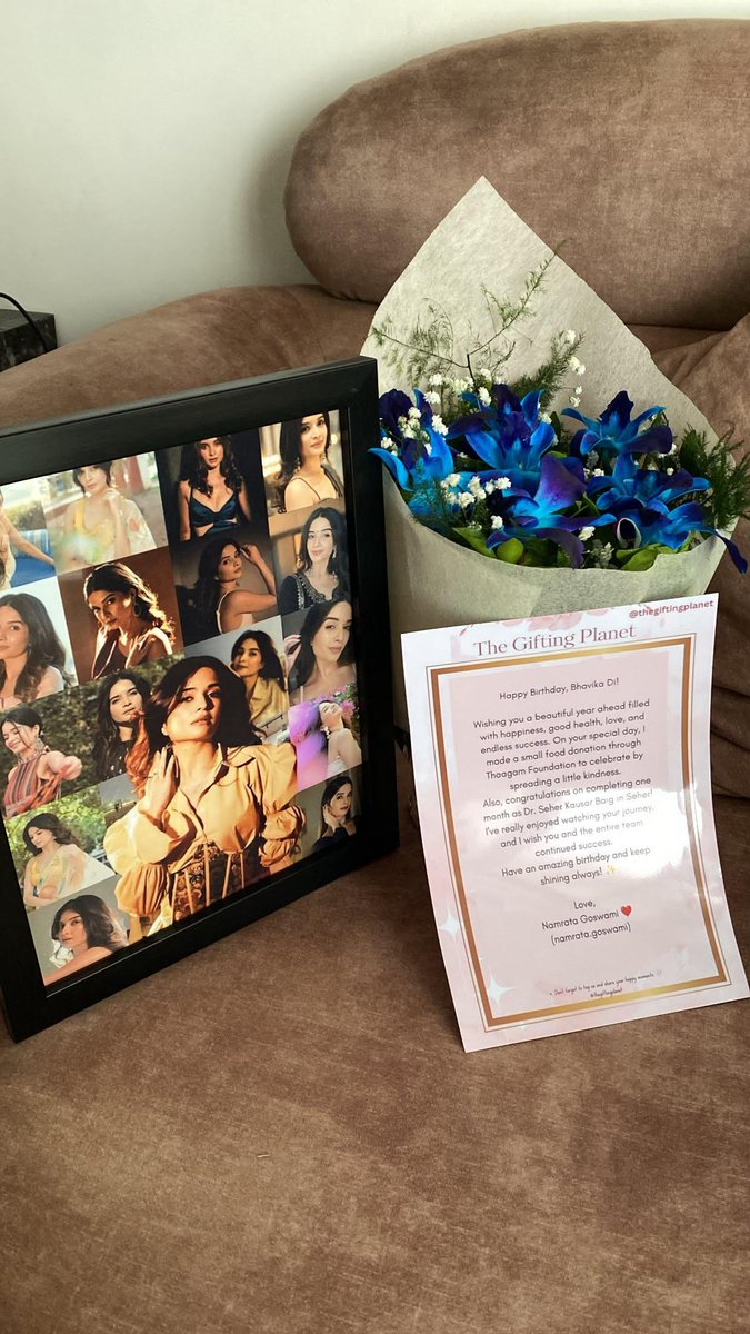 meethi_boli's tweet photo. Our love can't fit in a gift, but here's a small token anyway. 🫶

HBD BHAVIKA
#BhavikaSharma 
#SeherHoneKoHai 🧿❤ https://t.co/hRzpQSujy5