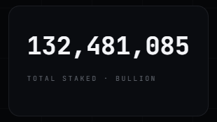 DudeMetaX's tweet photo. 132M Bullion staked already is actually insane

The Flywheel barely started turning
and holders are wasting no time locking in.

@BullionRH https://t.co/c6Sql6RaTC