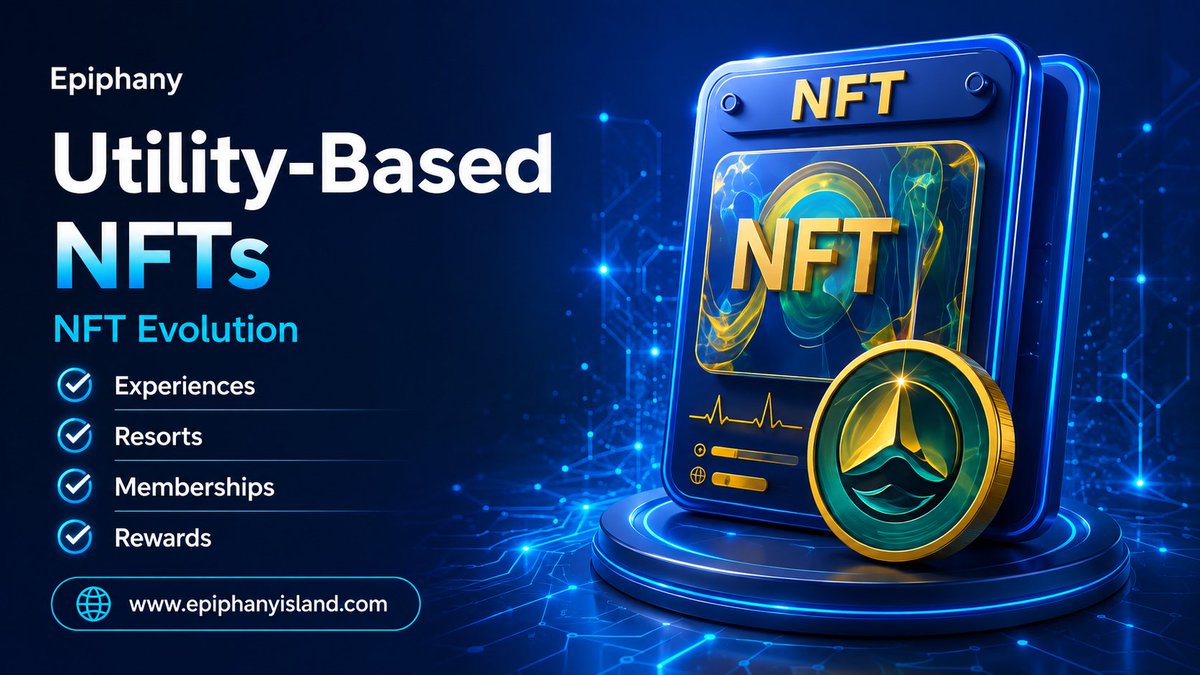 Epiphany_island's tweet photo. Utility-Based NFTs For Epiphany Ecosystem Portal.
The next NFT wave isn’t collectibles.
It’s access.
NFTs connected to:
🎟 Experiences
🏨 Resorts
🌍 Memberships
💎 Rewards
Will outperform empty hype cycles.
Epiphany Utility wins long term. 🚀
#NFTUtility #Solana #Sol #EPI https://t.co/J70ZTjcCP6