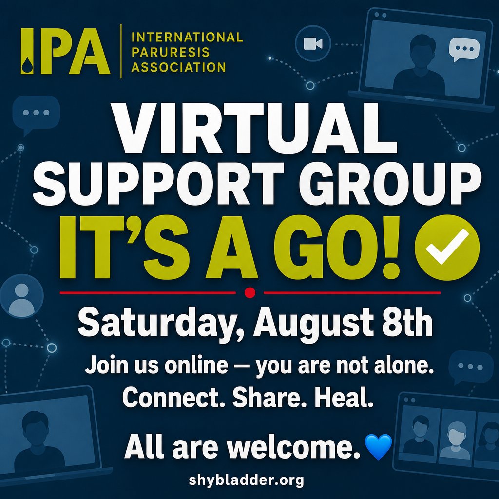 Paruresis_IPA's tweet photo. Sign up for the August 8th virtual workshop this Saturday! 

Sign up details at https://t.co/qGuwXz2973  -- then click the workshop tab!

 #paruresis #shybladder #ipa #bashfulbladder #bathroomanxiety https://t.co/6qEyOWOL7D