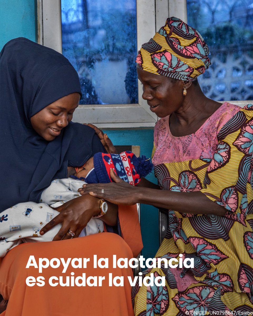 ONU_es's tweet photo. Toda madre merece el apoyo necesario para amamantar si así lo desea.

En esta #SemanaMundialDeLaLactanciaMaterna, @WHO  y @UNICEF  instan a los países a fortalecer las políticas y los servicios que protegen la lactancia.

Porque apoyar a las madres es cuidar la salud de toda la sociedad.