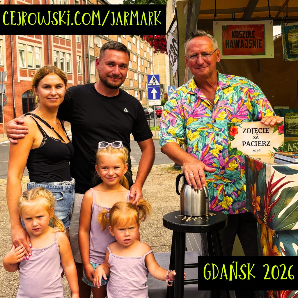 TheCejrowski's tweet photo. W czwartek Wojciech Cejrowski wraca na Jarmark św. Dominika w Gdańsku. Stoisko 636 (skrzyżowanie ulic U Furty i Podwale Staromiejskie) w godz. 9-18. Czwartki, piątki, soboty do 14.08. Do zobaczenia! -Personel WC https://t.co/XA6D9Q3gcF