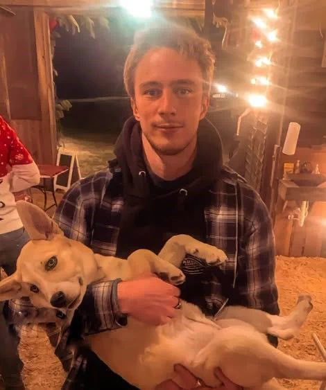 Cloverxobx's tweet photo. Hi all! I’m gonna be inactive this week as my dog has been in the ER since Monday morning with rear end paralysis. Anyways- here’s Drew with puppies to brighten mine and everyone else’s day <3 https://t.co/JZUZ6iHY5k