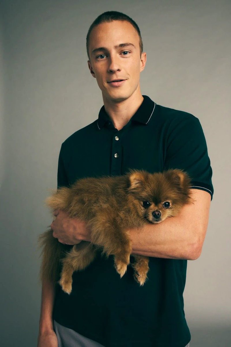 Cloverxobx's tweet photo. Hi all! I’m gonna be inactive this week as my dog has been in the ER since Monday morning with rear end paralysis. Anyways- here’s Drew with puppies to brighten mine and everyone else’s day <3 https://t.co/JZUZ6iHY5k