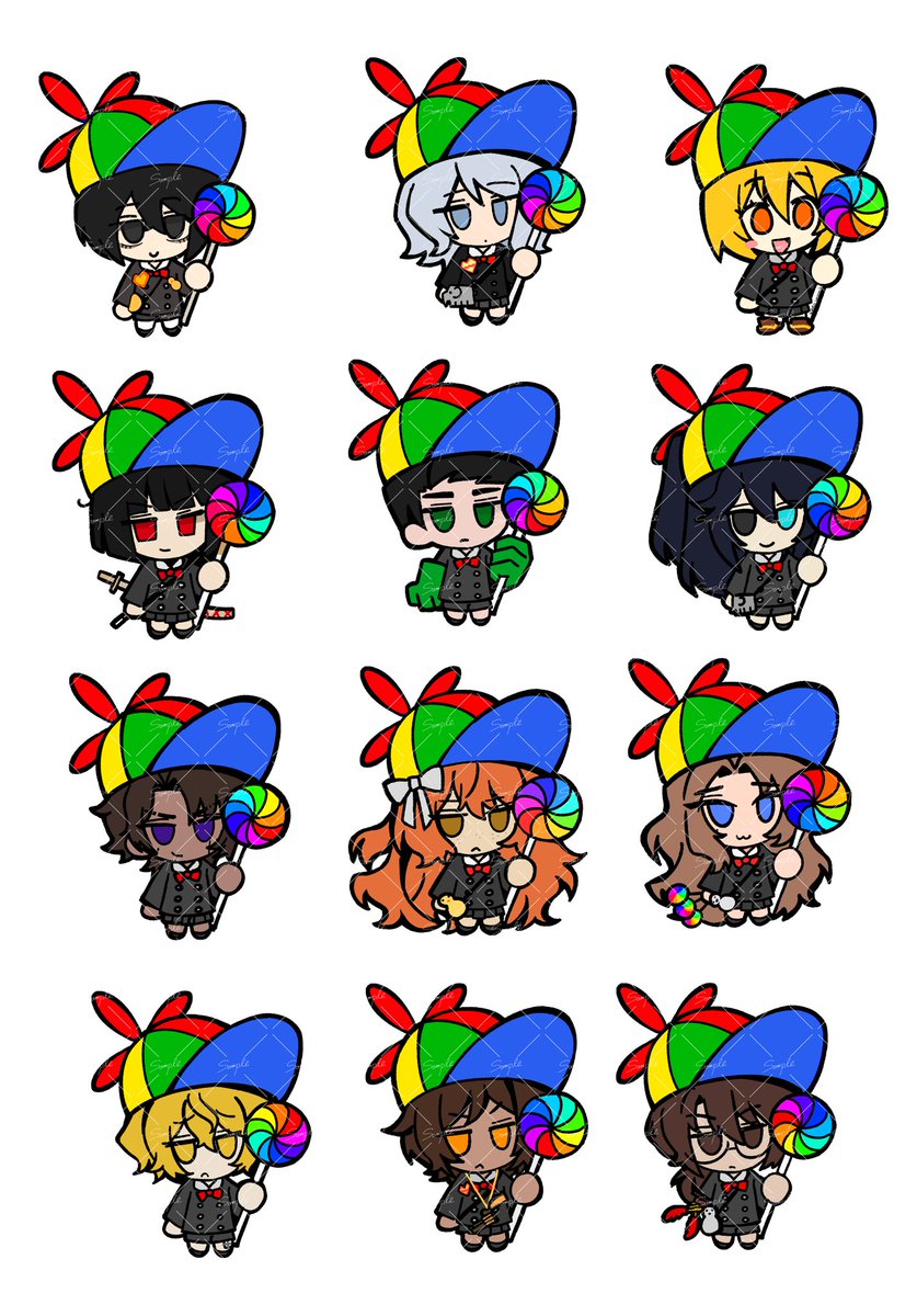 cattenco's tweet photo. keychain batch!!! sorry for the watermark the last time i posted highres artworks it got stolen and reuploaded to tiktok shop LOL

these will be fidget keychains where u can spin the propeller hat!!! https://t.co/ElMMI4wa0y