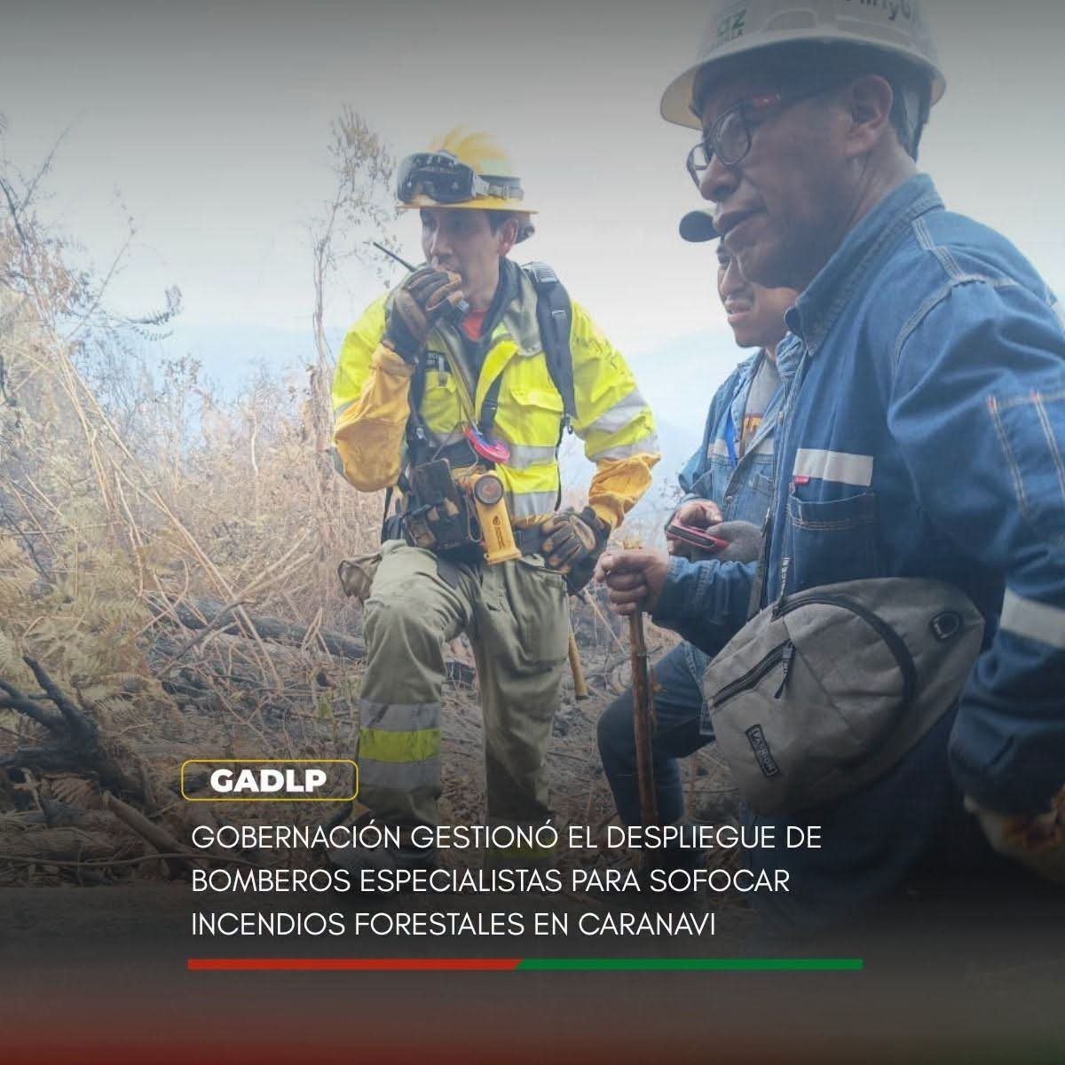 goblpz's tweet photo. La Gobernación de La Paz controló el incendio forestal en Caranavi con el despliegue de bomberos especialistas y equipos voluntarios.

📖 Lee la nota completa: ⬇️
https://t.co/iJ3E9HpY4X

#UnidosNadaNosDetiene https://t.co/RGoHhfTrNZ