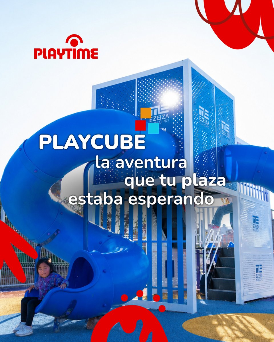 playtime_ar's tweet photo. PLAYCUBE es el juego que convierte cualquier espacio en una aventura 💫

 Diseño, ingeniería y fabricación propia, con la calidad y la posventa que hacen que un juego dure años 🙌

¿Lo querés en tu plaza, club o espacio? Escribinos y te contamos todo.
🌎 https://t.co/KuUwWXIuCI https://t.co/vsGbvGeXgg