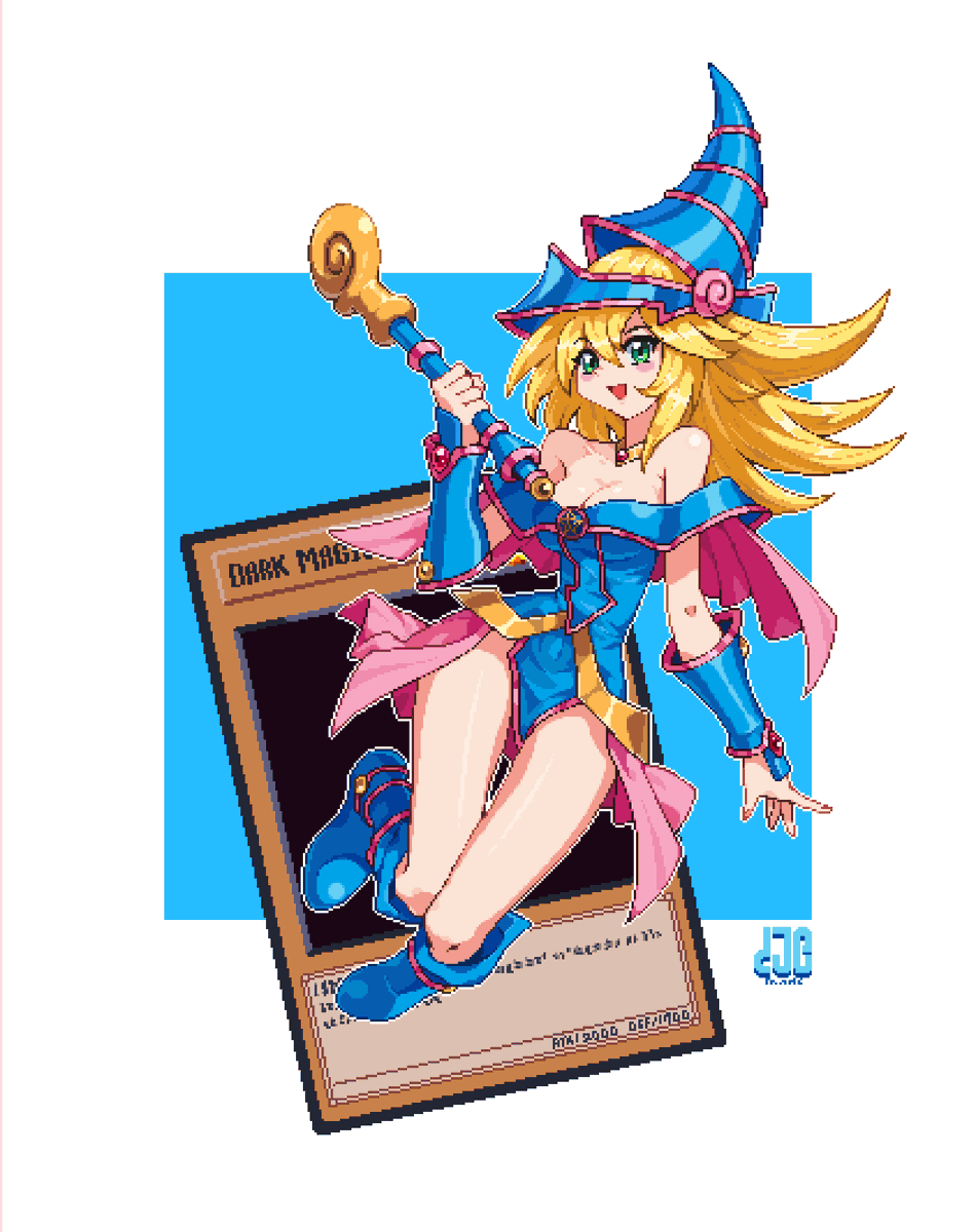 aKM3mZfpo7wkuDg's tweet photo. [YU GI OH!] Dark Magician Girl pixelart 
#pixelart #yugioh #遊戯王 https://t.co/A7EmQ62rHe