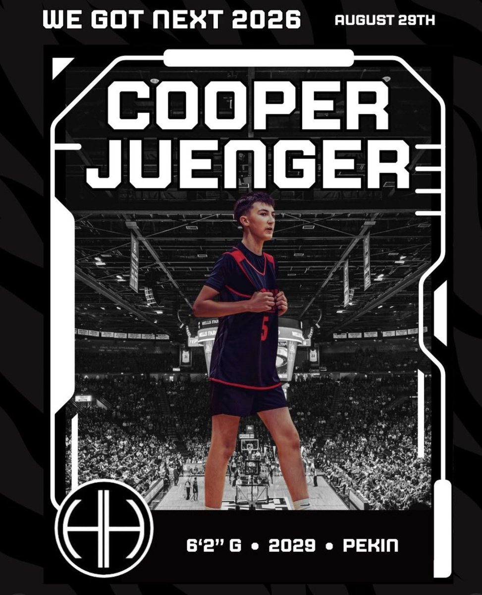 CooperJuenger35's tweet photo. Excited to be attending the @HeartlandHoop “We Got Next” Showcase in Bloomington, IL on August 29th! https://t.co/LiYTEpBxXa