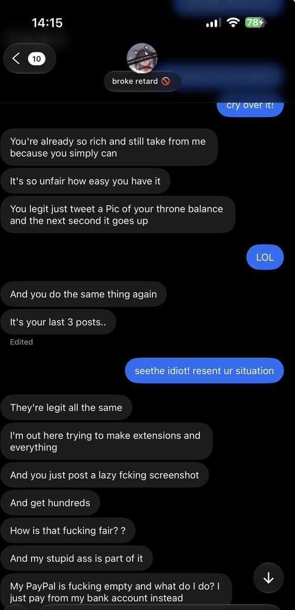 scamenn's tweet photo. it really is this fucking easy!! 

with competition this retarded, it’s only fair that i win! made them delete some of their earnings as a humiliation ritual right after!! 

keep wasting time on ur dorky lil extensions! look at ur current balance and frown! 

crawl into my dms like this bitch and tell me about it so i can humiliate you next!

all of it contributes to making my life sooooo much easier! >⩊<