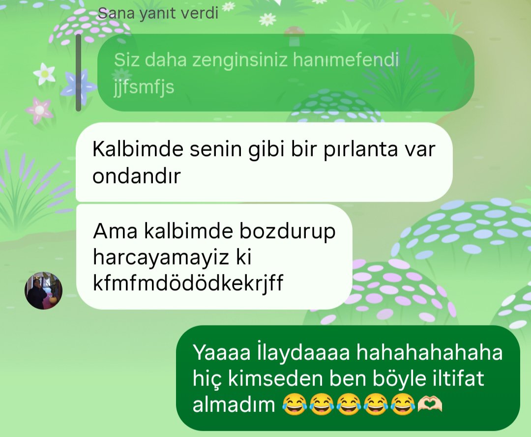 1Fatmacee's tweet photo. Bence kimse böyle güzel bir iltifat almamıştır 😂😂😂 @dilara_layda 🤭🫶🏻 https://t.co/76jrXU3y2Q