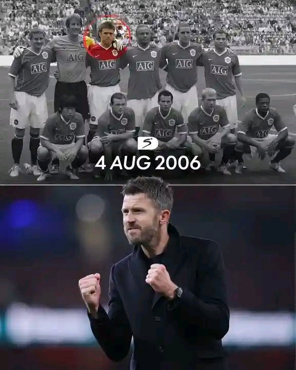 ropw922's tweet photo. 20 years ago today Michael Carrick made his Manchester United debut 🔴

On 22 August 2026 he will make his Premier League debut as the 𝙥𝙚𝙧𝙢𝙖𝙣𝙚𝙣𝙩 head coach of the Red Devils 😈 https://t.co/IiS14icMz0