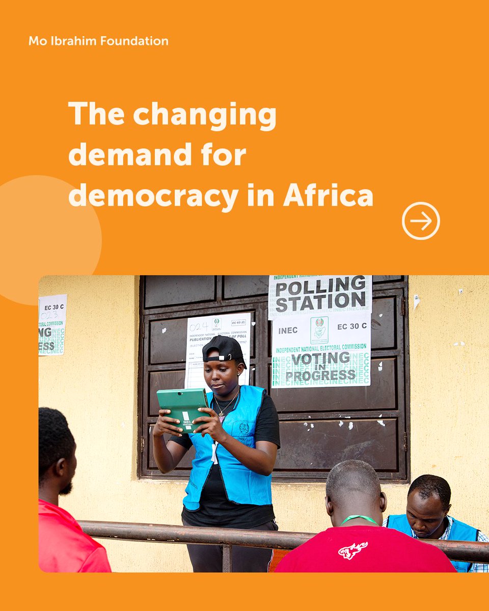 Mo_IbrahimFdn's tweet photo. 🗳️ Is commitment to democracy in Africa declining?

Our new guest research brief by @Afrobarometer explores what public opinion data reveals about falling democratic demand and growing governance challenges across Africa.

📘 https://t.co/Krpv1MTGca https://t.co/C92ZJV3P66