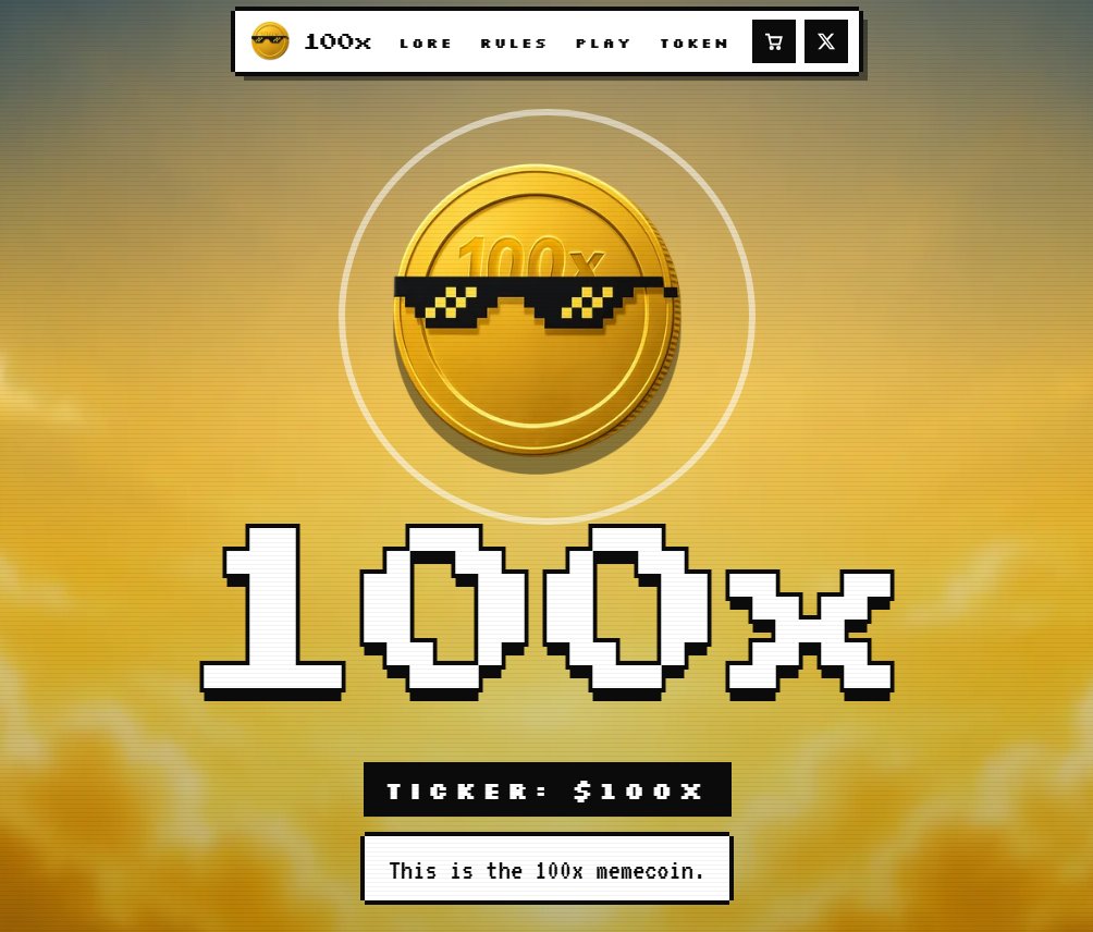 TheNext100xPF's tweet photo. Website for the 100x coin made:

https://t.co/blWmKN4r2Q

$20,000 Holding Campaign airdrops starting now. https://t.co/cLq6hwgPHu