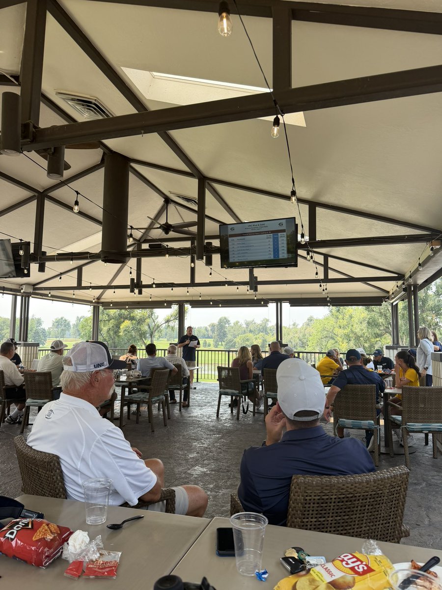 UNC_BearsMBB's tweet photo. We had a great time at the annual UNC Blue &amp; Gold Golf Tournament supporting our incredible student-athletes! ⛳️🐻

A huge thank you to everyone who came out, participated, and continues to invest in the success of our programs! 

Go Bears! 

#BearCountry🐻🏀 https://t.co/tPixcRESqV