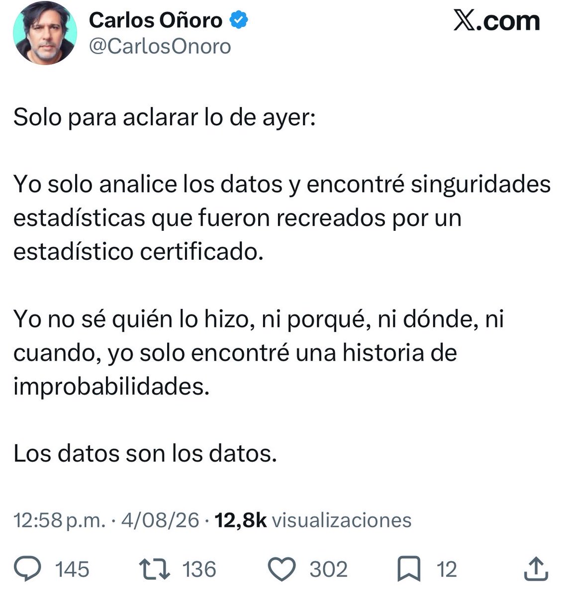dmarcordoba's tweet photo. Primero organizador de conciertos de rock, luego científico en estadística de Petro y ahora resulta que solo fue presentador de unos datos que “no sabe quien los hizo ni porqué ni dónde ni cuándo”

Estos también son datos. https://t.co/2j7jZfmQ9B