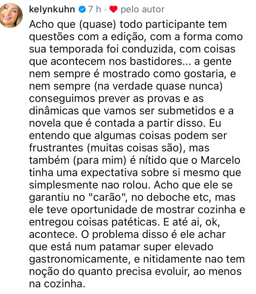 rapidoricardo's tweet photo. A Kelyn, finalista do #MasterChefBR em 2021, meio que deu um fatality no Marcelo aqui, viu? 🗣️🗣️🗣️

(Esse comentário foi no corte do @xtrapodcastbr que li os tweets dele sobre o programa semana passada) https://t.co/O1Qtc2UoVM