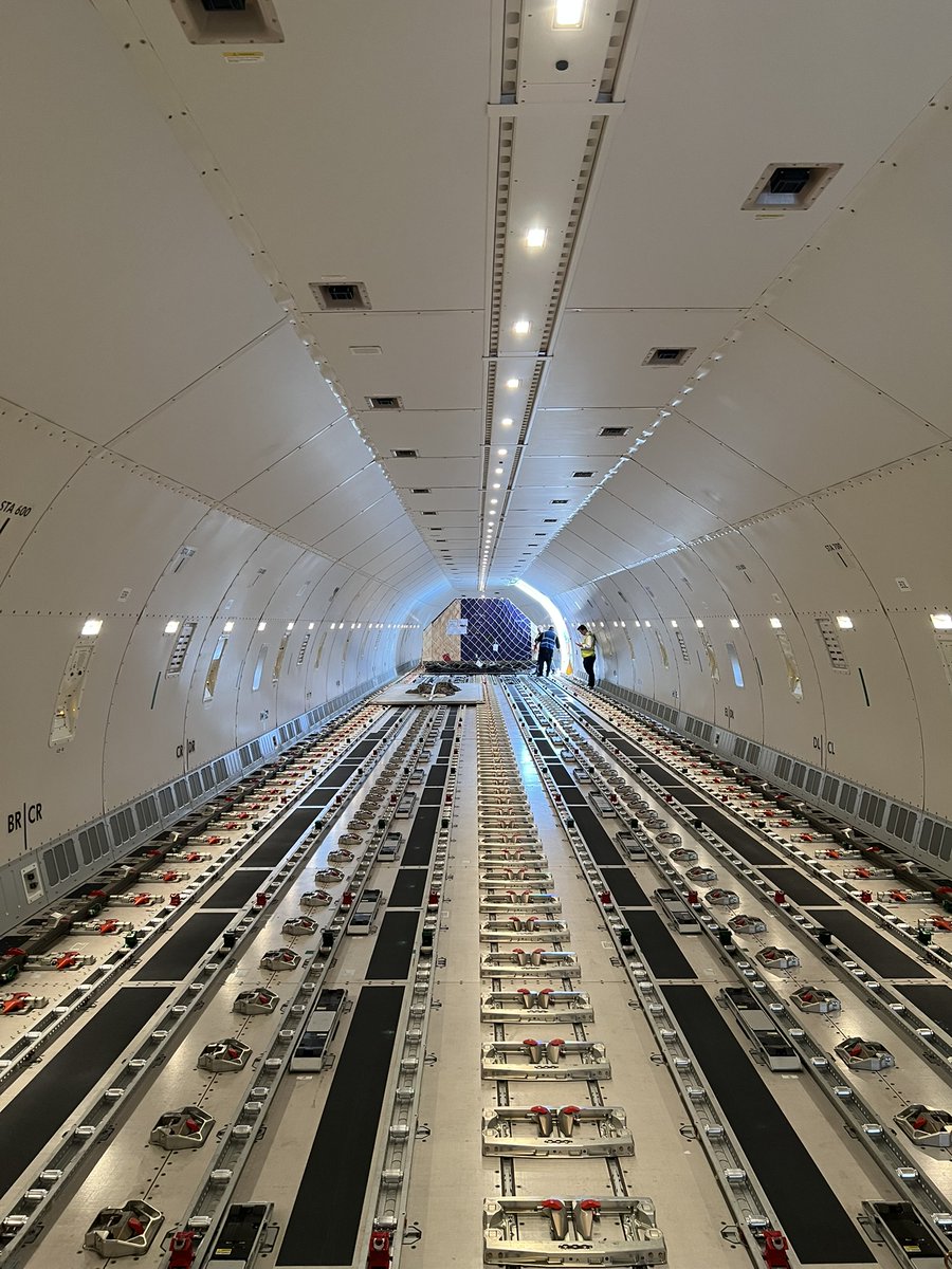 GoNationalAir's tweet photo. We are proud to have achieved what is believed to be the world’s longest commercial B777F flight for another airline, operating nonstop from Prestwick to Melbourne (9,849 nautical miles completed in 19:23 hrs). Thank you to our customer Golden Aviation for their support! #B777 https://t.co/RTGXkGIH8i