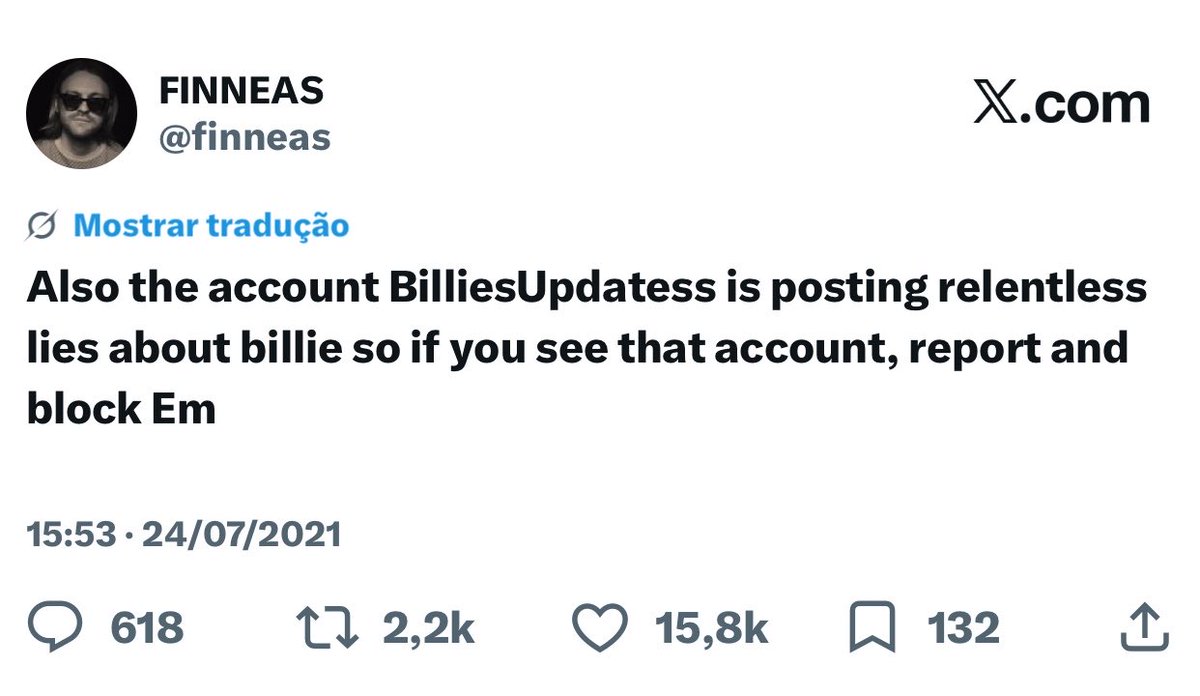 tudomofado's tweet photo. Fingem que não mas o que fizeram com a Billie em 2021 foi pior. ACABOU com TUDO envolvendo a era, muitos droparam, ela só não era xingada quando sumia, era tweets com +600k de likes, bodyshaming e por trás um arianator. Até que chegou no Finneas e ela acionou o advogado. https://t.co/M7NcIEzeLh