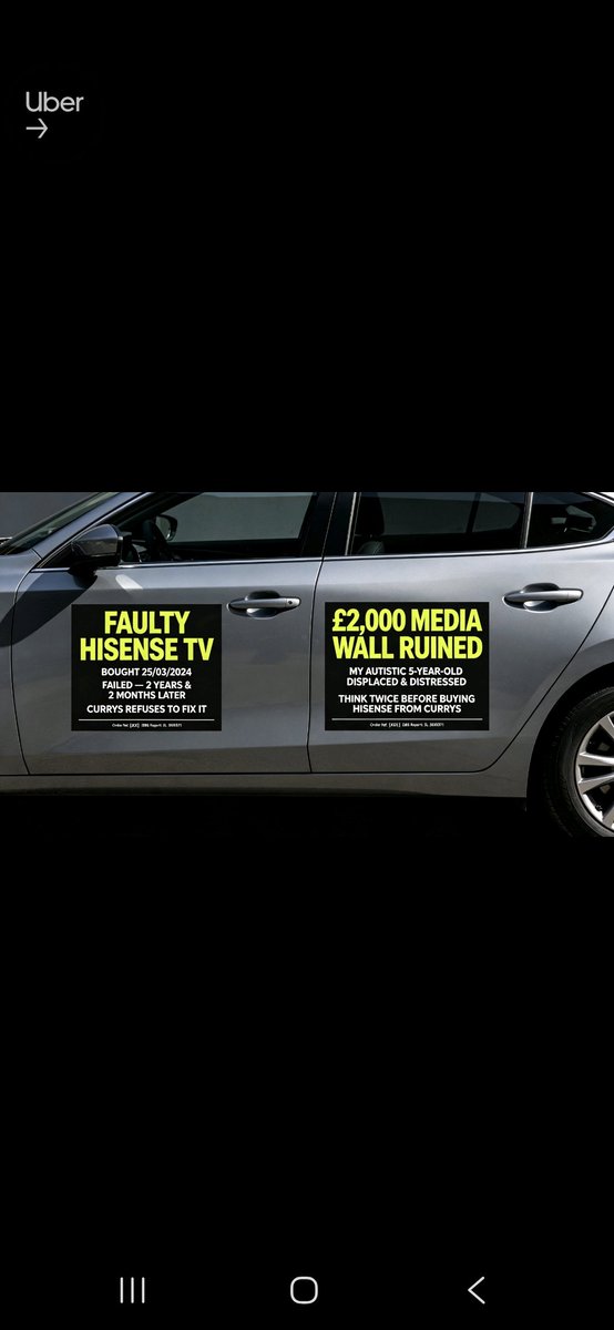 Hackneylee1981's tweet photo. Not final design for display on multiple cars but something similar will be outside your local store soon @currys @HisenseUK 
Let the fun begin https://t.co/sp46MfQeVn