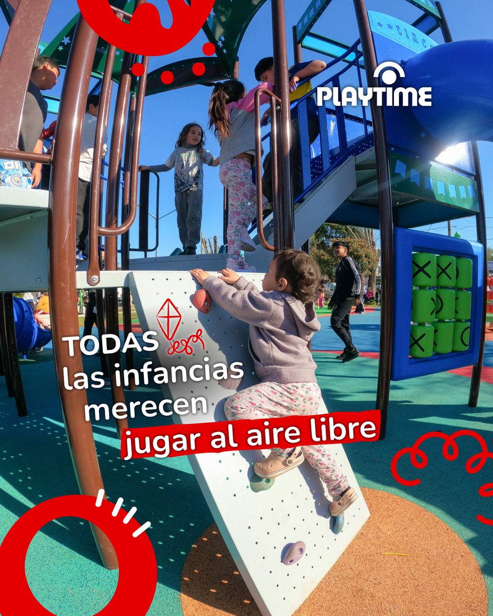 playtime_ar's tweet photo. Correr, trepar, reírse fuerte y volver a empezar 💚

Eso es ser chico, y pasa jugando al aire libre. En la plaza se hacen amigos, se gastan las zapatillas y se arman los recuerdos que quedan para toda la vida.

📱 11 6882 3665
🌎 https://t.co/KuUwWXHWNa https://t.co/R0J1HDXgXK
