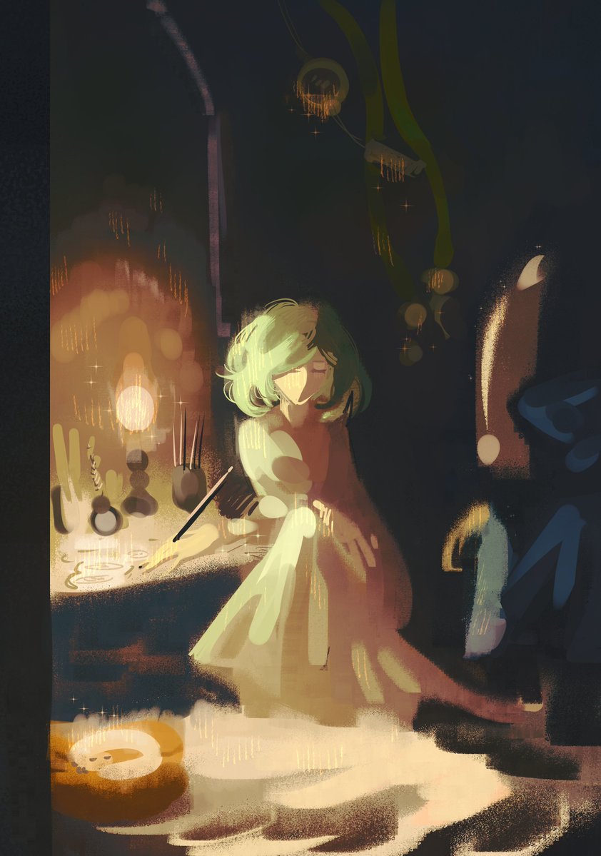 yanki_deringer's tweet photo. 66/100
Night study Coco⭐️💛
#witchhatatelier #Δ帽子 
#とんがり帽子のアトリエ https://t.co/tffOzJJTJN