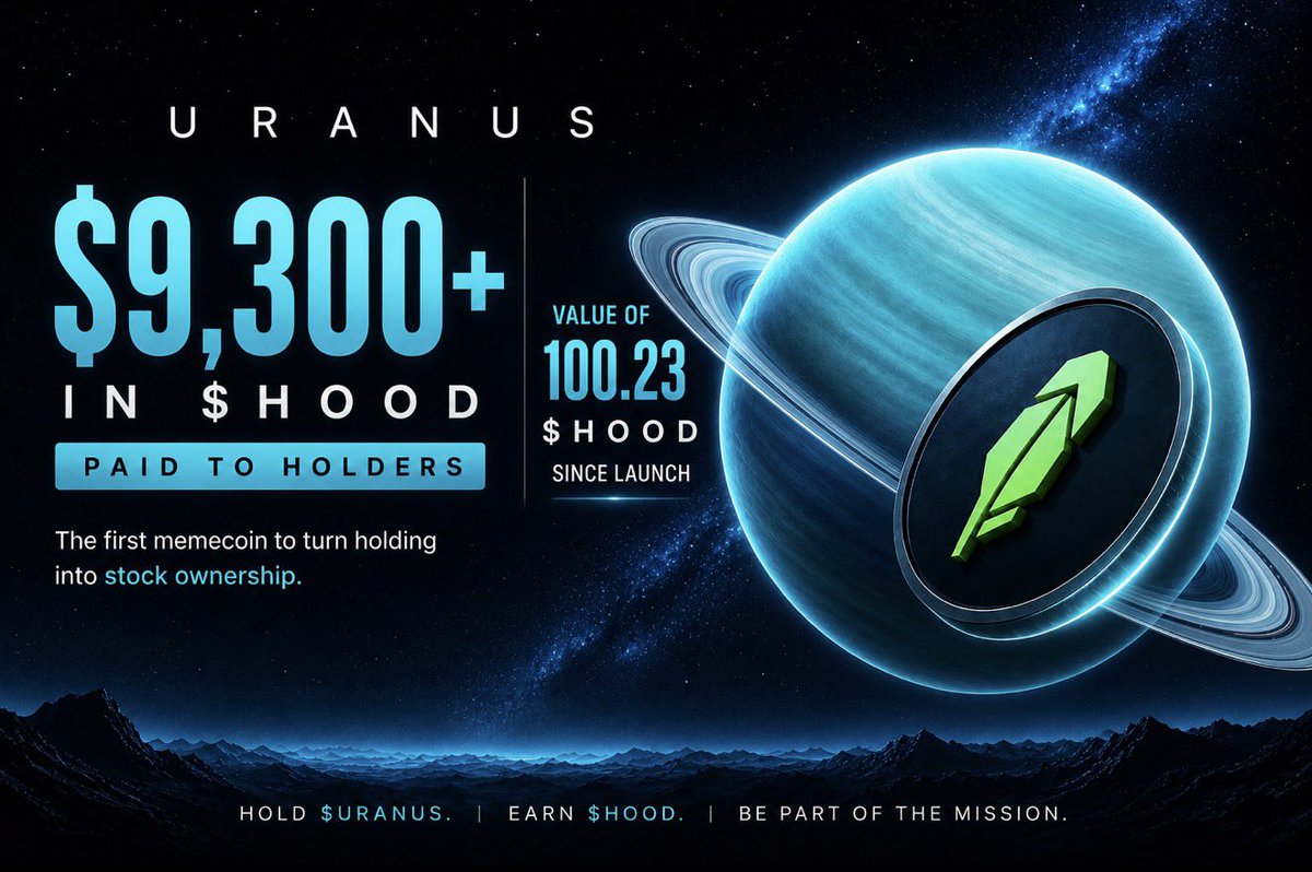Uranus4337's tweet photo. We are still in the early stages of our mission and everything is still progressing as planned. The foundation has been built, the technology is live and our focus remains the same: growing the ecosystem, expanding the community and increasing awareness of what makes $URANUS Robinhood’s hidden gem. 🪐💎

The first memecoin to turn holding into stock ownership.

None of this would be possible without every single one of you. Whether you’ve been here since launch or joined us recently, your support, your tweets, your replies, your likes and every conversation you start about $URANUS helps move this project forward.

Great communities aren’t built overnight, they’re built by people who continue showing up even before the rest of the market catches on. 👀✨

Keep posting. Keep engaging. Keep spreading the mission. Every tweet has the potential to reach someone new, every interaction helps put $URANUS in front of more eyes, and together we’re building something that stands out in the Robinhood ecosystem. 🪐✨

Stay consistent. 
Stay united. 
Let’s keep building.