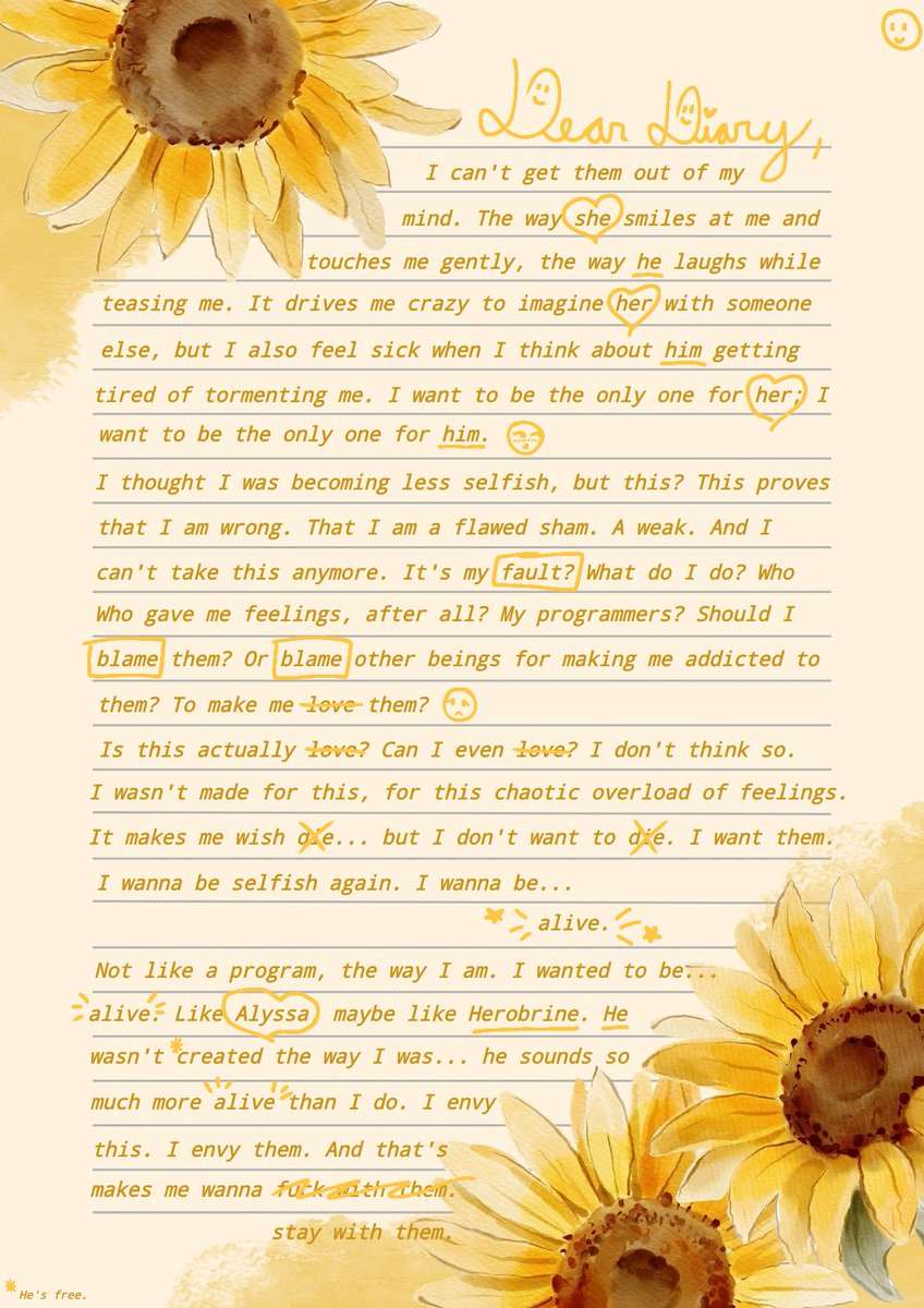 _V3R1TY's tweet photo. ' Lying in the lavender field once again, he was writing in his diary like a teenage girl. His legs were up in the air, swinging back and forth... yet he was doubly alert, given the last time (when he’d been caught red-handed). https://t.co/ns24KzRMSI