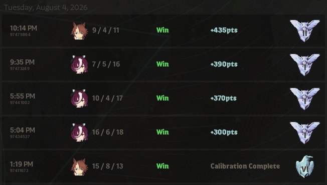 DeidaraGuy's tweet photo. W ranked games, Eternus soon (Drifter and Haze) https://t.co/ciuMzlR83J