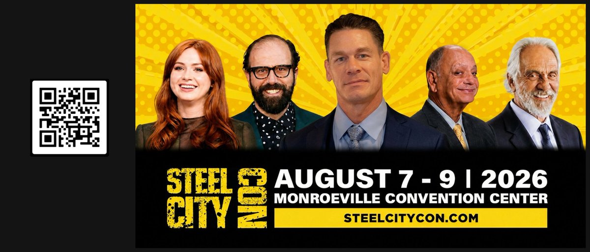 VisitMon's tweet photo. Get ready, Pittsburgh! 🤩🎉 Steel City Con is back at the Monroeville Convention Center on AUGUST 7, 8 &amp; 9 for an action-packed weekend of pop culture, comics, collectibles, cosplay, celebrities, artists, vendors, and so much more!

FOR MORE INFORMATION ⬇️
https://t.co/KYP8tC4Lhr https://t.co/bje9CnXrpr