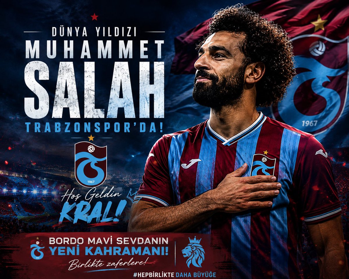 osmanerusta's tweet photo. Nil’in Kralı, Karadeniz’de. 🔴🔵
#Trabzonspor #Salah https://t.co/hEQxpWWrlh