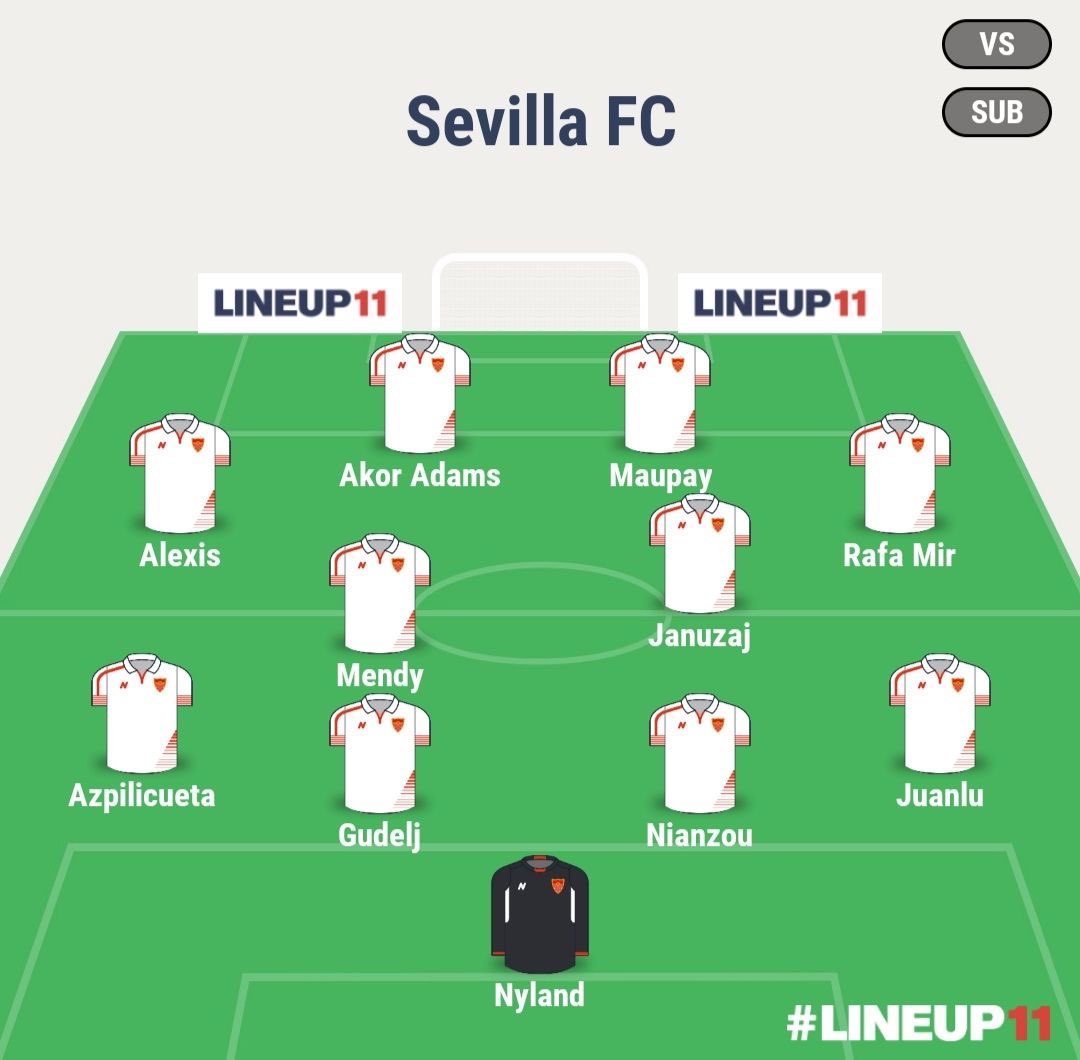 Sfc93906885's tweet photo. @InfoSevillismo Pues yo no digo nada pero esta alineación ganaría la 1ª jornada al Rayo. 
Si se confirma la salida de Sow, mete a Sow en el lugar de Januzaj y Januzaj en la banda derecha por Rafa Mir. https://t.co/EzsbUZDEVV