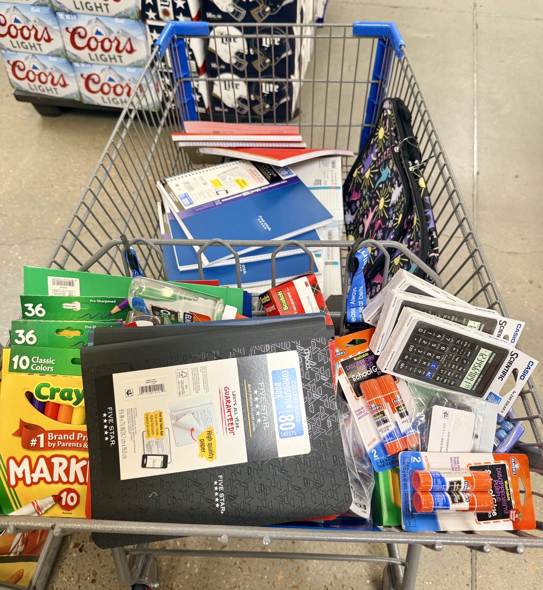 FNULNU1's tweet photo. #SchoolSupplies, sans #Beer 🤦🏾♂️, purchased!
I don’t know how I missed this optic. I will do better.
They will have to assemble their own backpacks.
#SweatEquity 😂😂😂
#BackToSchool 🙌🙌🙌
#BPG https://t.co/bRzJlJNWFA