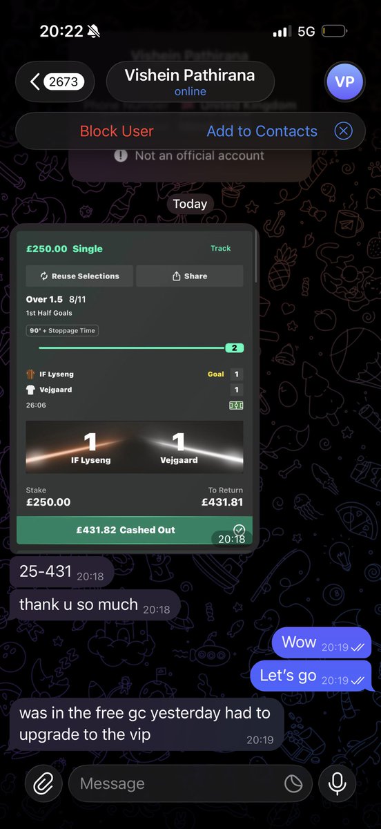 GodTipsterr's tweet photo. VIP ON FIREEEEEE🔥🔥🔥

£25 —> £1,2K ROLLER DONE IN 9 BETS🤯

NEW ROLLER STARTS TONIGHT‼️

DON’T MISS IT🤷🏼‍♂️⤵️

https://t.co/NxRC5iowKx https://t.co/29O9iXrqzL