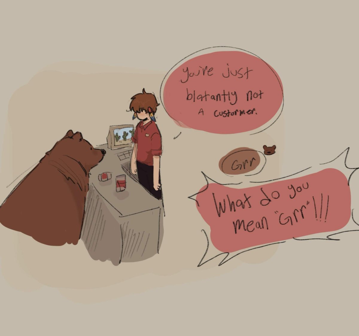 confused_corvid's tweet photo. Yes this is a reference to that red riding hood skit
#grianfanart #grian #hermitcraft https://t.co/ApsAKAhfSn