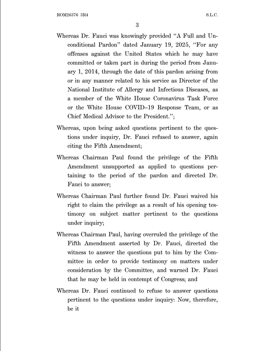 SenRandPaul's tweet photo. 🚨DROPPED: My contempt resolution for Anthony Fauci https://t.co/JKiYEbwgtX